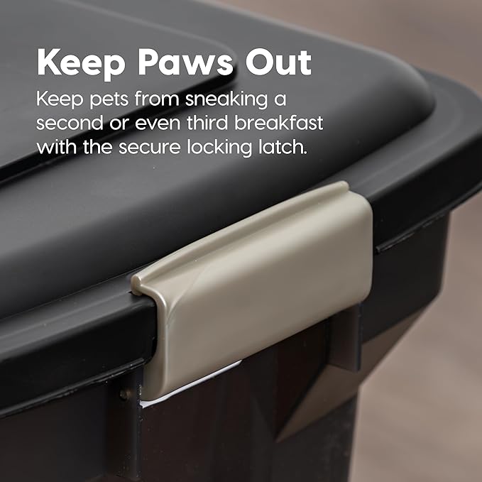 IRIS USA Dog Food Storage Container, Airtight Lid, Versatile Pet Food Bin - Image 8