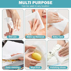 Face Towels, Disposable Face Towel 100 Count, Makeup Remover Dry Wipes - Image 7