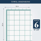 LANE LINEN Cotton Kitchen Towels and Dish Cloths Set, Quick-Drying Dish Towel - Image 3