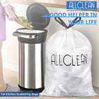 Allclean 13 To 15 Gallon Trash Bags, Tall Kitchen Garbage Bags Drawstring - Image 2