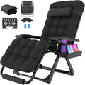 Suteck Oversized Zero Gravity Chair, 29In XL Outdoor Recliner Chair w/Removable Cushion&Headrest, Camping Lounge Chair w/Upgraded Lock&Footrest, Reclining Patio Chairs for Indoor Outdoor,500LBS by Suteck