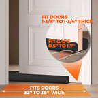 Holikme Door Draft Stopper Weather Stripping Window Breeze Blocker Adjustable - Image 5