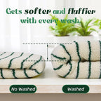 Jacquotha Green Striped Hand Towels - Image 7