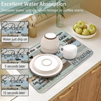Dish Drying Mat for Kitchen Counter 2 Pack - Image 4