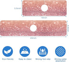 Abstract Pink Glitter Diamond Sink Faucet Absorbing Mat Sink Splash Guard - Image 3