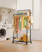 Clothes Rack - Double Rods Clothing Rack - Image 8