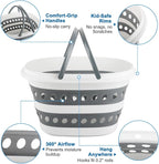 Laundry Basket Collapsible, 16L Small Clothes Hamper Pop-Up Laundry Baskets - Image 4