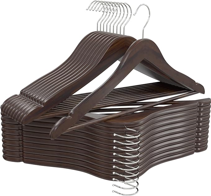 Utopia Home Premium Wooden Hangers 30 Pack - Image 7
