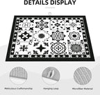 Retro Black Pattern Dish Drying Mat 18x24 - Image 3