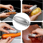 Vegetable and Fruit Cleaning Brush, 304 Stainless Steel Cleaning Brush - Image 4