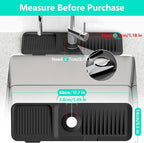 17.7inch Faucet Mat for Kitchen Sink Kitchen Sink Splash Guard Silicone Kitchen - Image 2