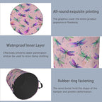 Colorful Dragonfly Laundry Basket, Foldable - Image 5