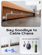 Adhesive Wire Management, Adjustable Cable Straps, Sticky-Back Cord Organizer - Image 4