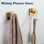 Towel Hooks for Bathrooms, Brushed Gold Towel Hook for Kitchen Bathroom - Image 8