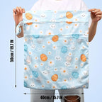 2pcs Travel Waterproof Laundry Bag, Cloth Diaper Wet Dry Bags - Image 7