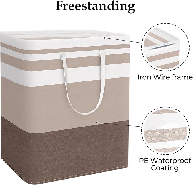 StorageRight Large Collapsible Laundry Basket Hamper - Image 3