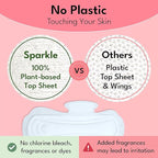 Sparkle Sanitary Pads for Women Overnight, Plant-Based Maxi Pads - Image 5