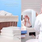 Extra Thick Disposable Face Towel, Disposable Makeup Removing Wipes, 100% USA - Image 5