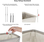 Odonata Slim Laundry Hamper Handles Collapsible Laundry Basket Thin Dirty - Image 3
