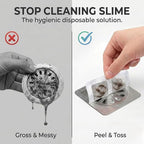 50 Pack Square Disposable Shower Drain Hair Catcher Stickers - Image 2