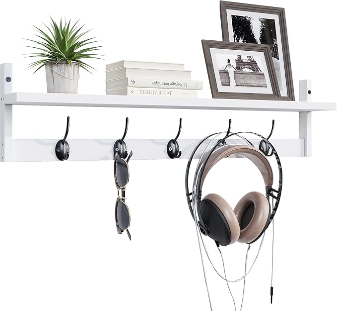 BAMEOS Wall-Mounted Wood Shelf - Image 7