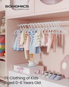 SONGMICS Baby Hangers 60 Pack, Plastic Kids Hangers - Image 2