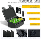 KIWIFOTOS 58 Slots AA AAA Battery Case Holder - Image 2