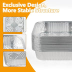 8x8 Thickened Aluminum Foil Pans, Food Prep, Steam Table, and Party Catering. - Image 3
