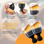 4PCS Car Interior Dust Brush, Soft Microfiber Bristles, Car Detailing Brush - Image 2