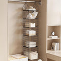 Hanging Closet Organizer, Carbon Steel 6-Shelf Closet Hanging Storage, by YAGIZAAI