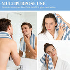 KinHwa Microfiber Hand Towels for Bathroom Soft and Absorbent Face Towels Grey - Image 4