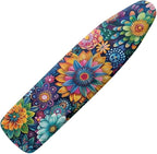Boho Mandala Flower Printed Ironing Board Cover, 15x54 Inch Ironing Board Cover by Wanzuoeng