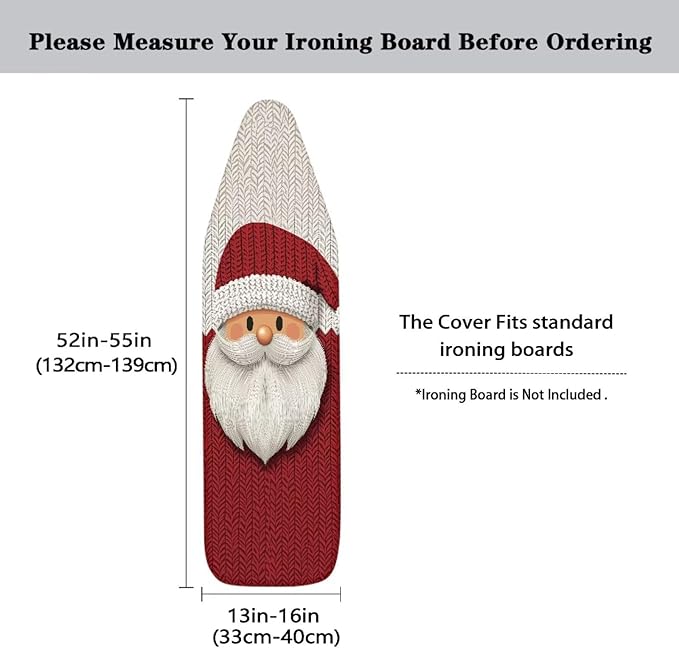 ZDCUSTOM X-Mas Ironing Board Cover 13x52 Inch, Santa Claus Scorch & - Image 5