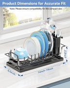 Small Dish Drying Rack in Sink, Expandable Dish Drainer Over Sink - Image 6