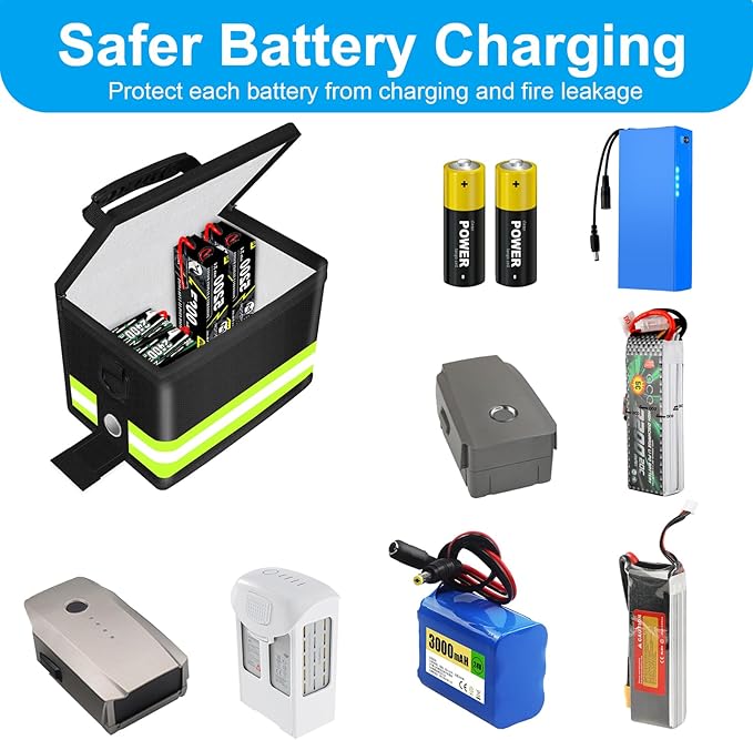 Upgraded Lipo Battery Fireproof Explosionproof Safe Bag, 4 Layers of Heat - Image 5