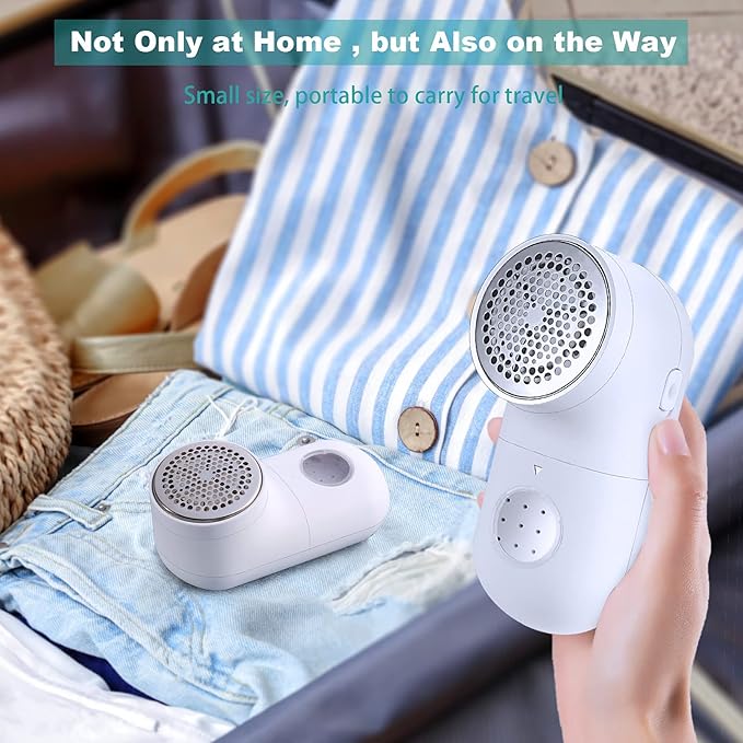Fabric Shaver, Electric Lint Remover, USB Rechargeable Sweater Shaver, Cordless - Image 7