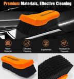 YeewayVeh 2PCS Leather Cleaning Brush, Horse Hair Brush - Image 4
