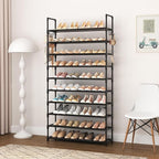 VTRIN 10 Tier Shoe Rack Tall Large Capacity 50 Pair Wide Shoe Organizer - Image 8