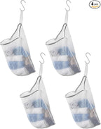 4 Pcs Mesh Hanging Laundry Bag by Unknown