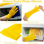 Rubber Reusable Gloves Long Household Dishwashing Gloves Kitchen Cleaning - Image 3