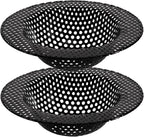 2 Pcs Black Stainless Steel Mesh Sink Drain Strainer, 4.45" Top/2.95" Kitchen by BESSEEK