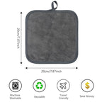 SINLAND Microfiber Facial Cloths Fast Drying Washcloth 8inch x 8inch Absorbent - Image 2