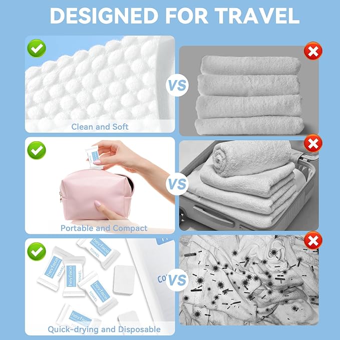 Compressed Towels Tablets 25 Bulk Set Disposable Compressed Washcloths - Image 4