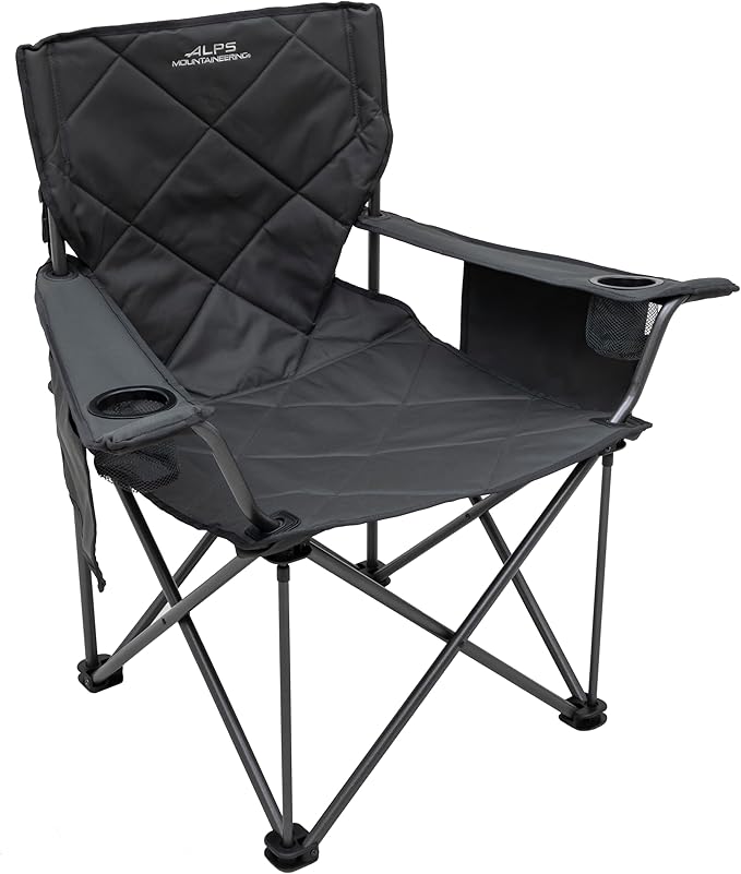 ALPS Mountaineering King Kong Camping Chairs for Adults with Mesh Cup Holders and Pockets, Built Durable and Reliable with Compact Foldable Steel Frame by ALPS+Mountaineering