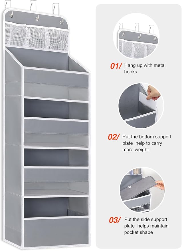 2 Pack Over the Door Organizer - Image 7