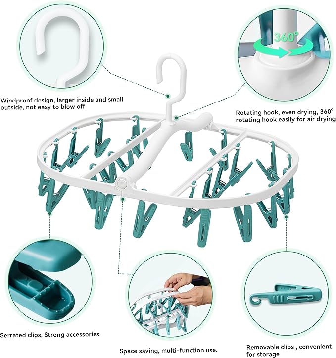 Premium Plastic PP Drying Hanger, Anti-Rusty Drying Rack - Image 2