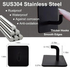 Bathroom Towel Hooks Drill Free Adhesive Hooks - Image 5