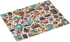 Coffee Cups Dish Drying Mat for Kitchen Counter Decor 18x24 Inch Floral - Image 2