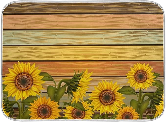 Super Absorbent Dish Drying Mat, Microfiber Fast-Drying Dish Mat, Kitchen Dish by senya