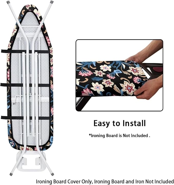 Vintage Flowers Ironing Board Cover and Pad Cover - Image 4